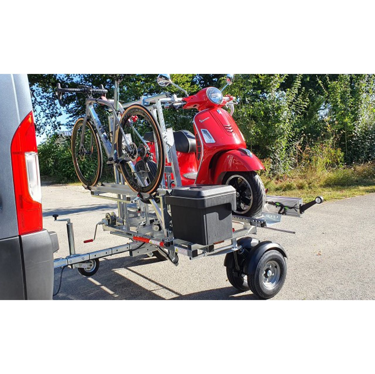 Remorque porte moto transversale YO 